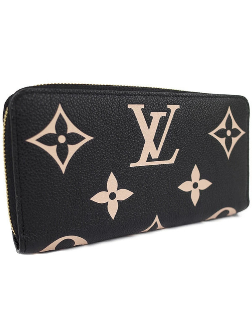 Louis Vuitton Zippy Wallet Zipper Empreinte Round Bicolor Long Monogram Brown